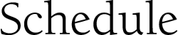 レッスンスケジュール